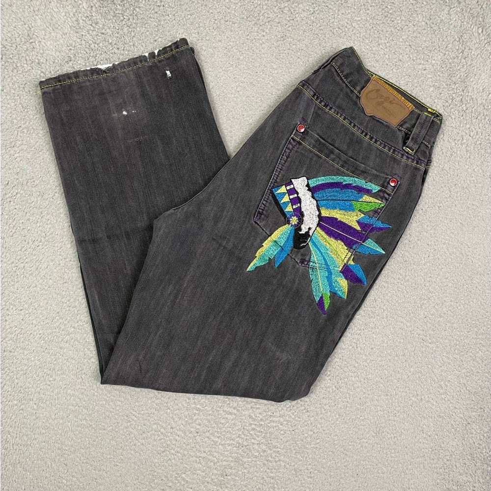 Vintage baggy coogi embroidered jeans‎